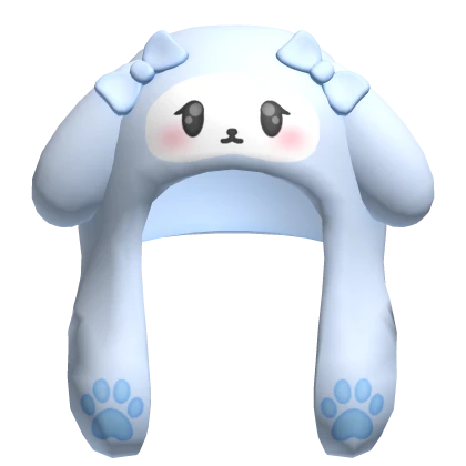 ♡ pretty blue bunny beanie