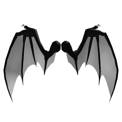 Black and White Demon Wings