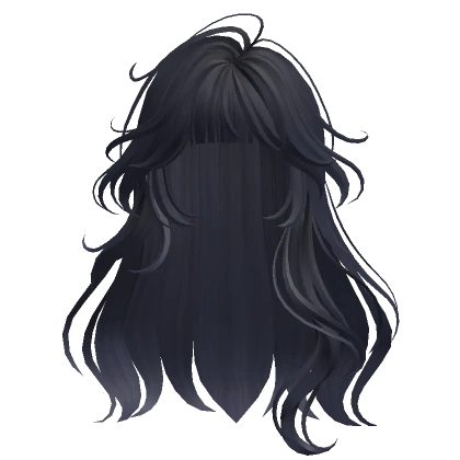 Soft Long Wavy Hair(Blue Black)