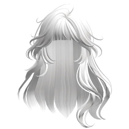 Soft Long Wavy Hair(White)