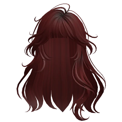 Soft Long Wavy Hair(Dark Red)