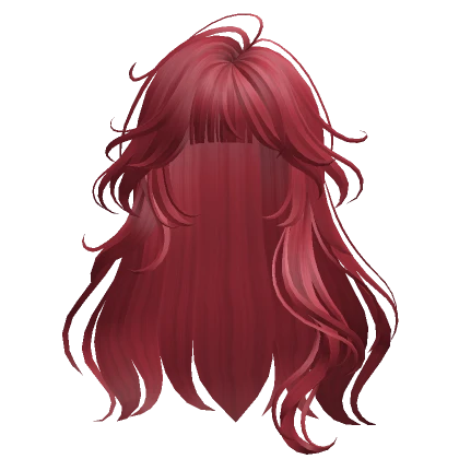 Soft Long Wavy Hair(Red)