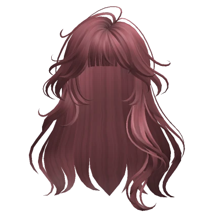 Soft Long Wavy Hair(Dark Pink)