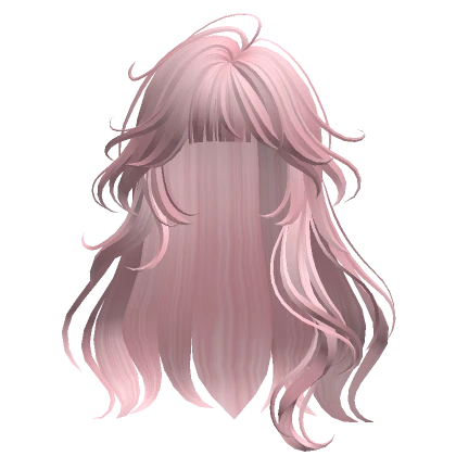 Soft Long Wavy Hair(Pink)