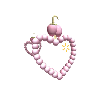 Heart Pearl Strawberry Earrings