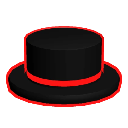 Red Neon Void Top Hat