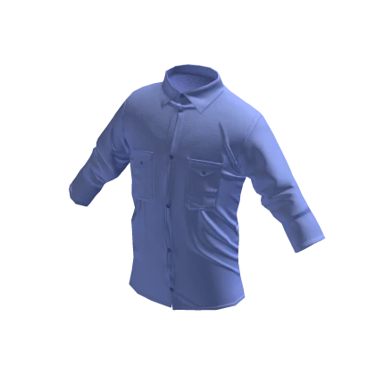 Formal Blue Shirt w/ Rolled Up Sleeves