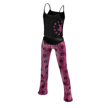 Sleepover Pajama Set | Pink & Black