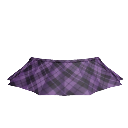 ❌Chibi Doll - Gothic Pleated Grid Purple Skirt