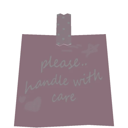 Please Handle With Care Face Sticky Note