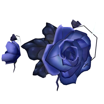 Asymmetrical Blue Roses