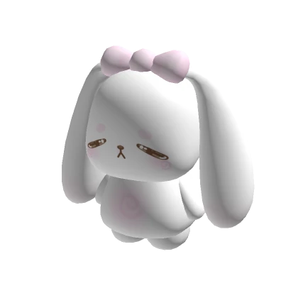 Cute tired bunny plushie