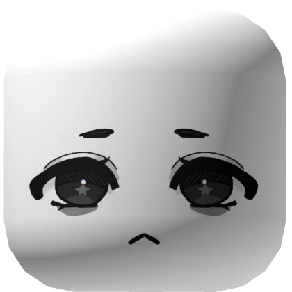sad star eyes-white