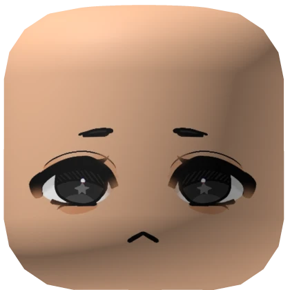 sad star eyes-light skin tone