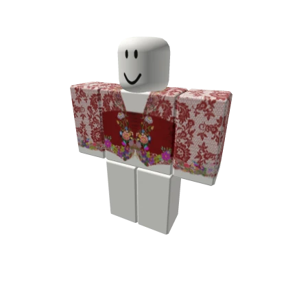 Lace Kebaya Nyonya Top (Red)