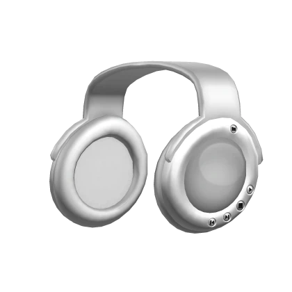 White Frutiger Aero Headphones