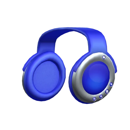 Blue Frutiger Aero Headphones