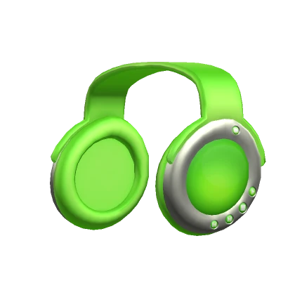 Green Frutiger Aero Headphones