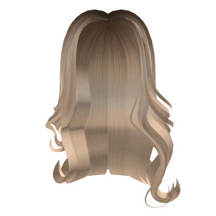 Rooted Blonde Long Soft Flowing Wavy Beach Curls