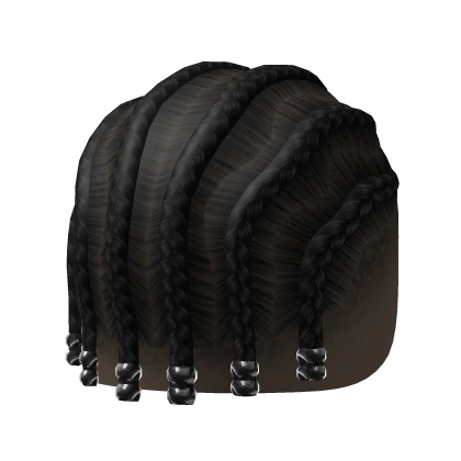 Male Cornrows with Beads