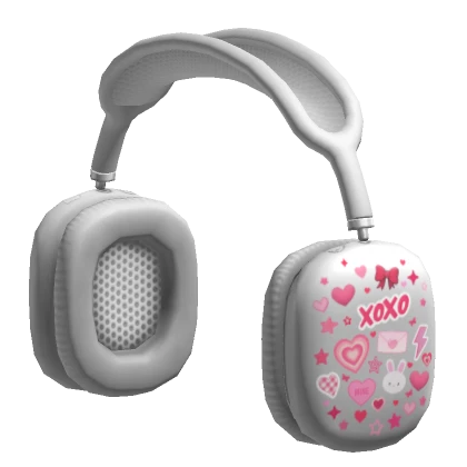 Valentines Stickered Basic Headphones