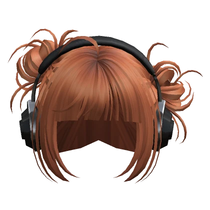 Cute Buns with Headphones(Ginger)