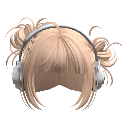 Cute Buns with Headphones(Blonde)