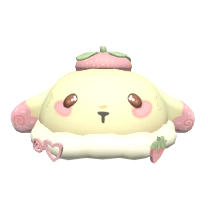 cute strawberry bunny hat