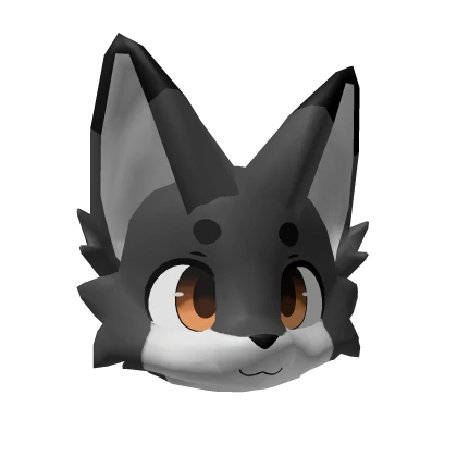 Happy Dark Kemono Wolf (Colored Eyes)