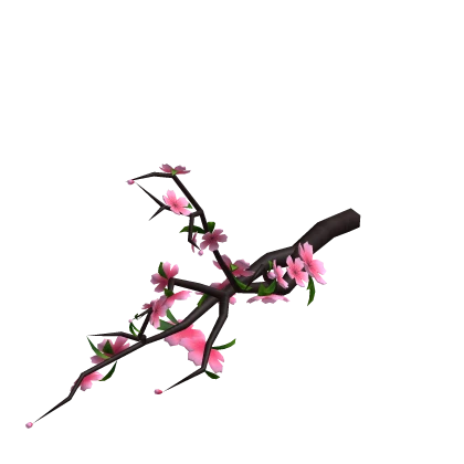 Mini Peach Blossom Branch [Left Hand]