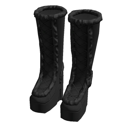 ☆ full-black winter boots