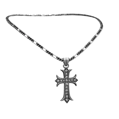 Studded Cross Pendant
