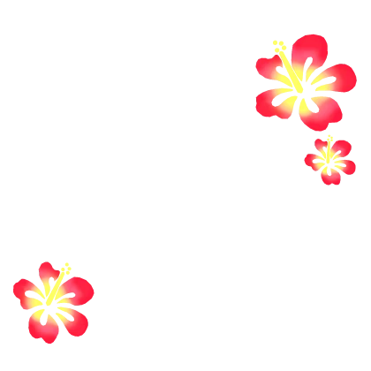 Hawaiian Flower Filter-Red