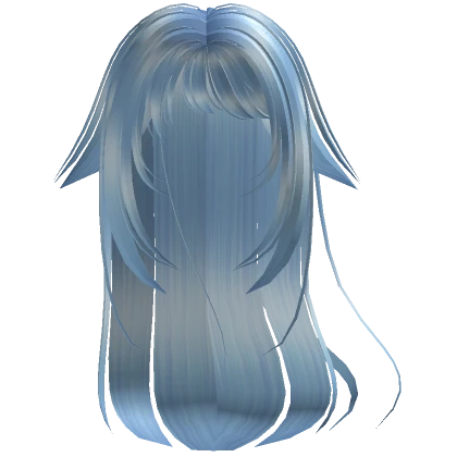 baby blue mysterious anime girl hair