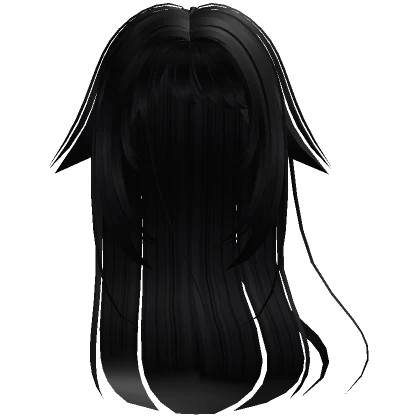 black mysterious anime girl hair