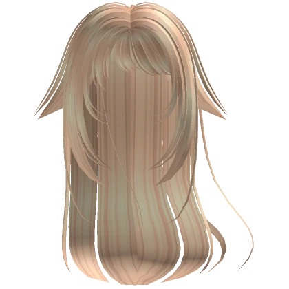 blonde mysterious anime girl hair