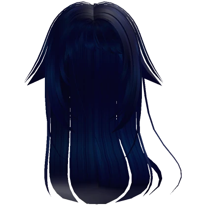 blue mysterious anime girl hair