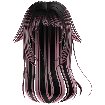 pink highlight mysterious anime girl hair