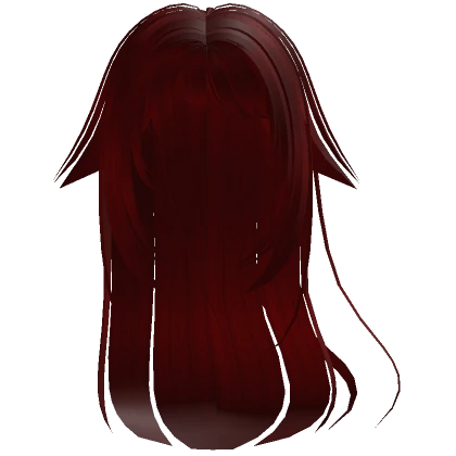 red mysterious anime girl hair