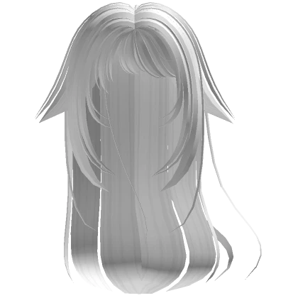 white mysterious anime girl hair