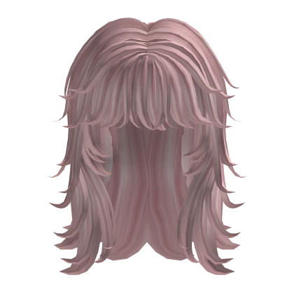 Scene Emo Messy Wolfcut Hair in Pink