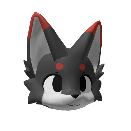 Happy Dark Red Kemono Fox