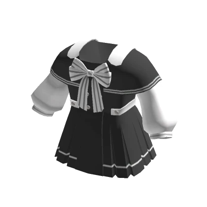 🍀Chibi Doll Sailor Dress (Black)