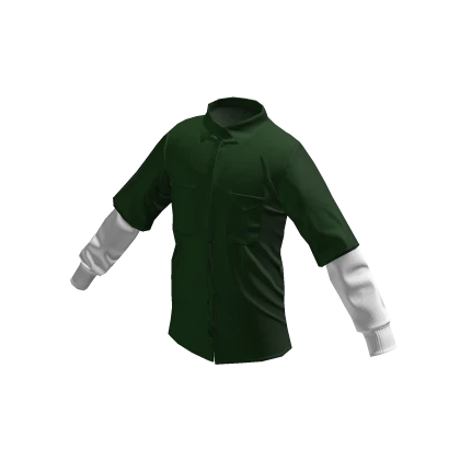 Green Layered Shirt