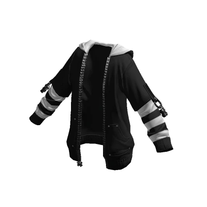 Double Sleeved Hoodie Monochrome