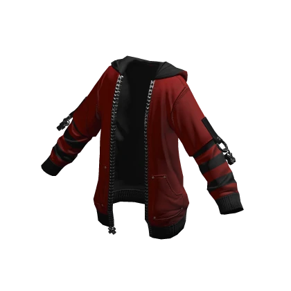 Double Sleeved Hoodie Reverse Blood Moon