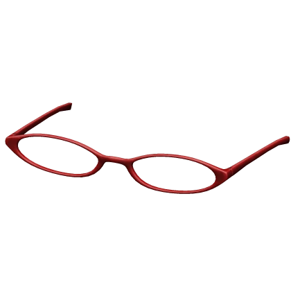 2000's Grunge Glasses in Red