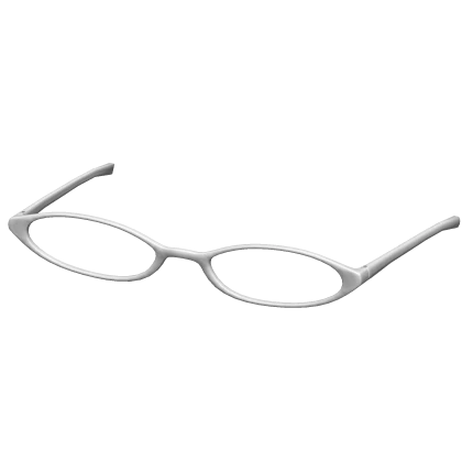 2000's Grunge Glasses in White