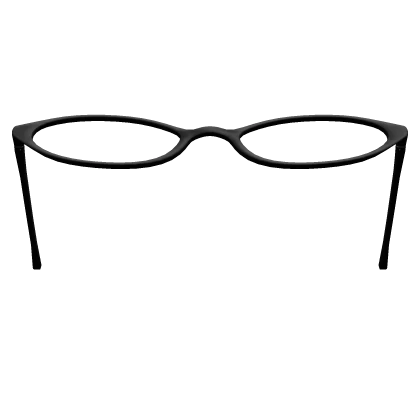 2000's Grunge Raised Glasses in Black