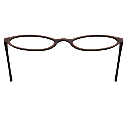 2000's Grunge Raised Glasses in Brown